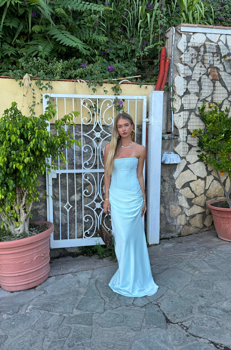 Huxley gown Aqua