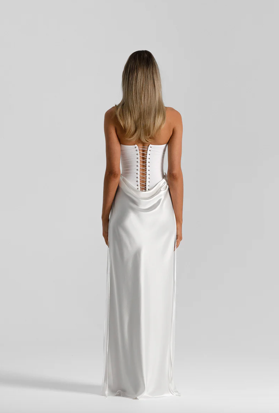 Verity Bustier & Evelyn Skirt White