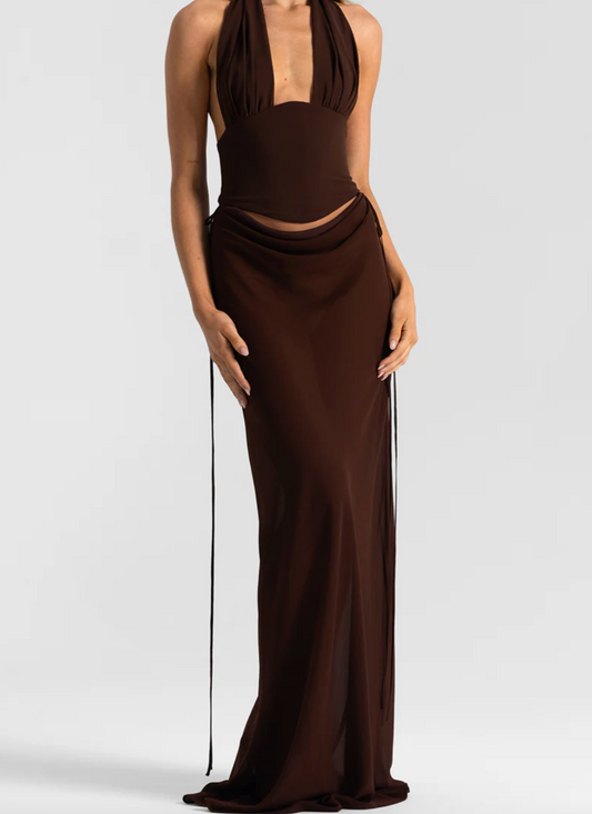 Bronte Top & Allira Skirt Espresso