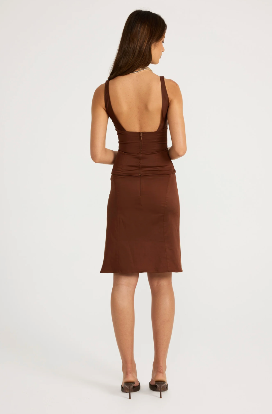 Atlein Midi Set Brown