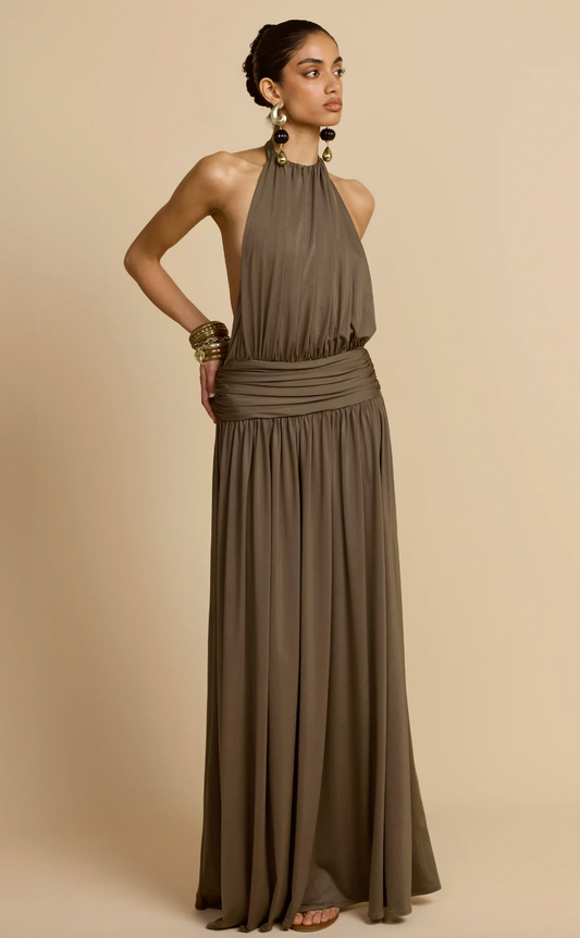 Santina Dress - Khaki