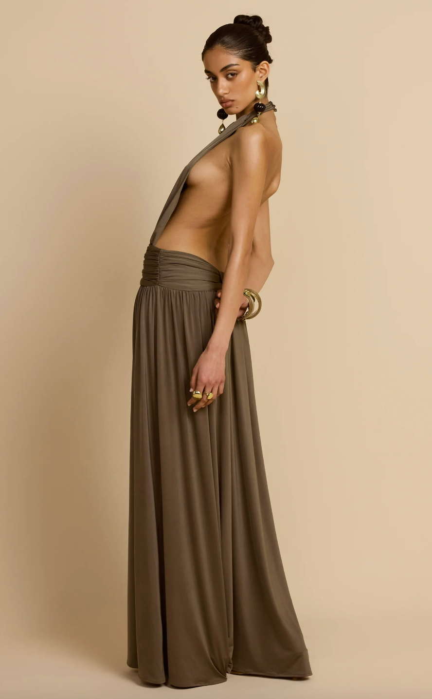 Santina Dress - Khaki