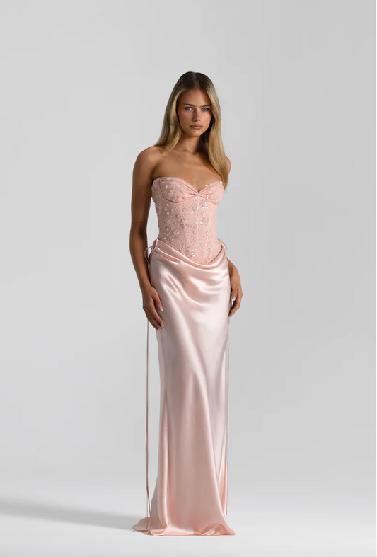 Verity Bustier & Evelyn Skirt Baby Pink