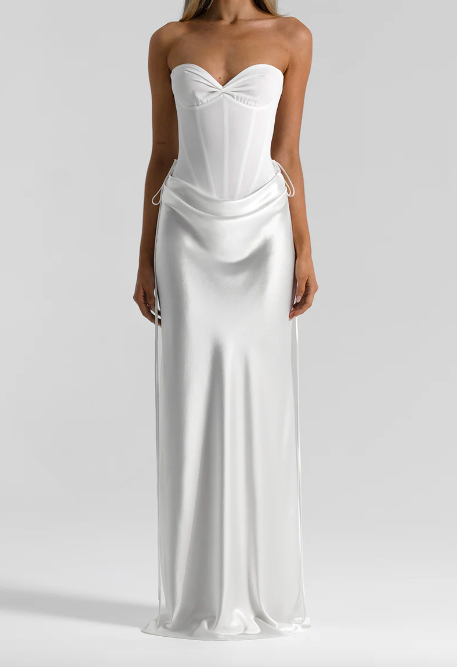 Verity Bustier & Evelyn Skirt White