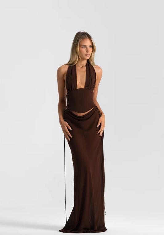 Bronte Top & Allira Skirt Espresso