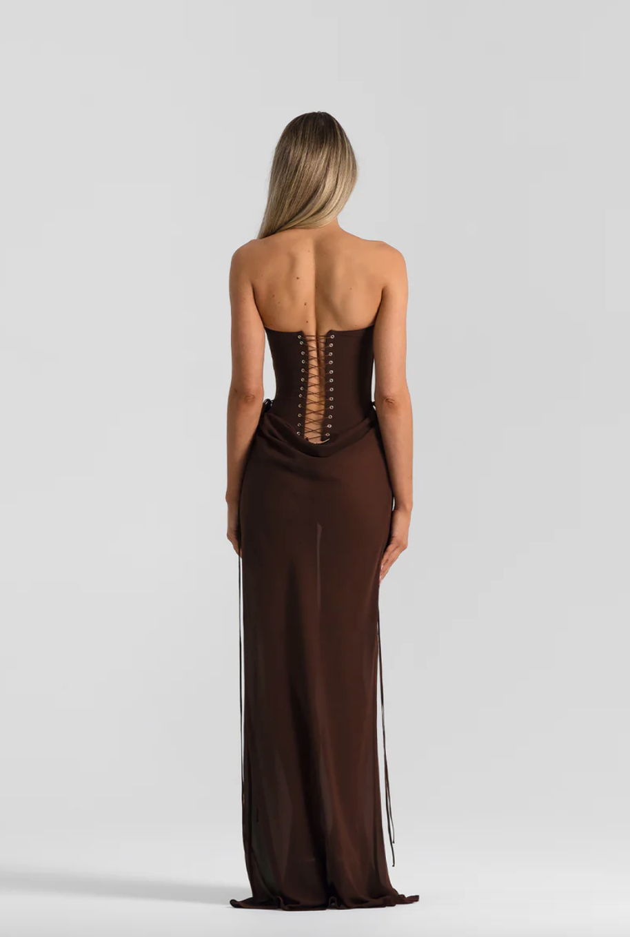 Verity Bustier & Allira Skirt Espresso