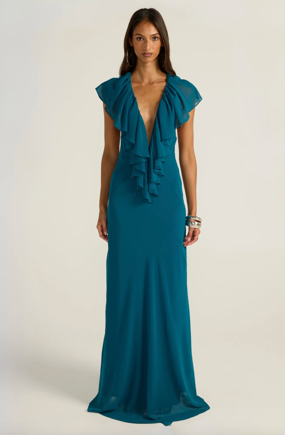 Clover Gown Teal