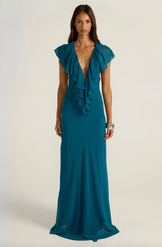 Clover Gown Teal