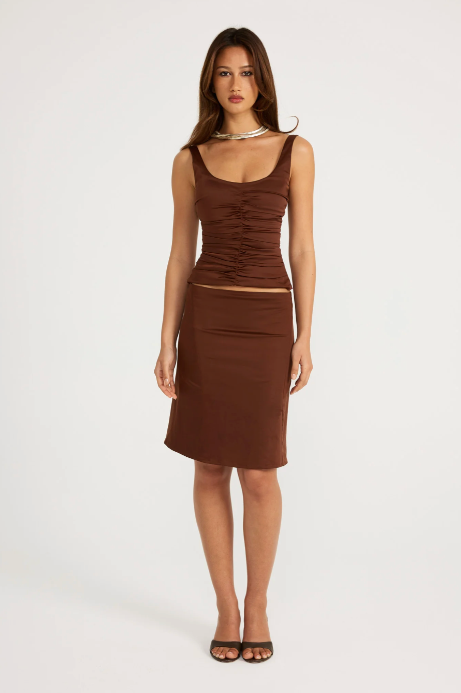 Atlein Midi Set Brown