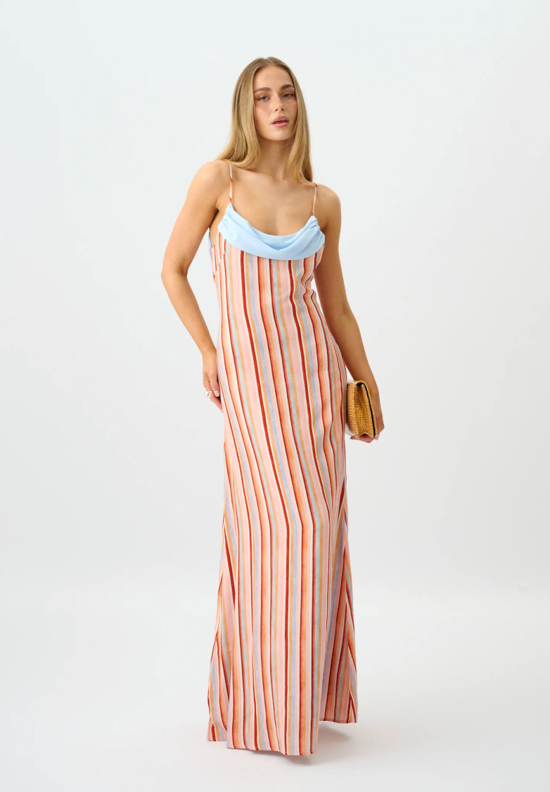 Draped Slip Dress